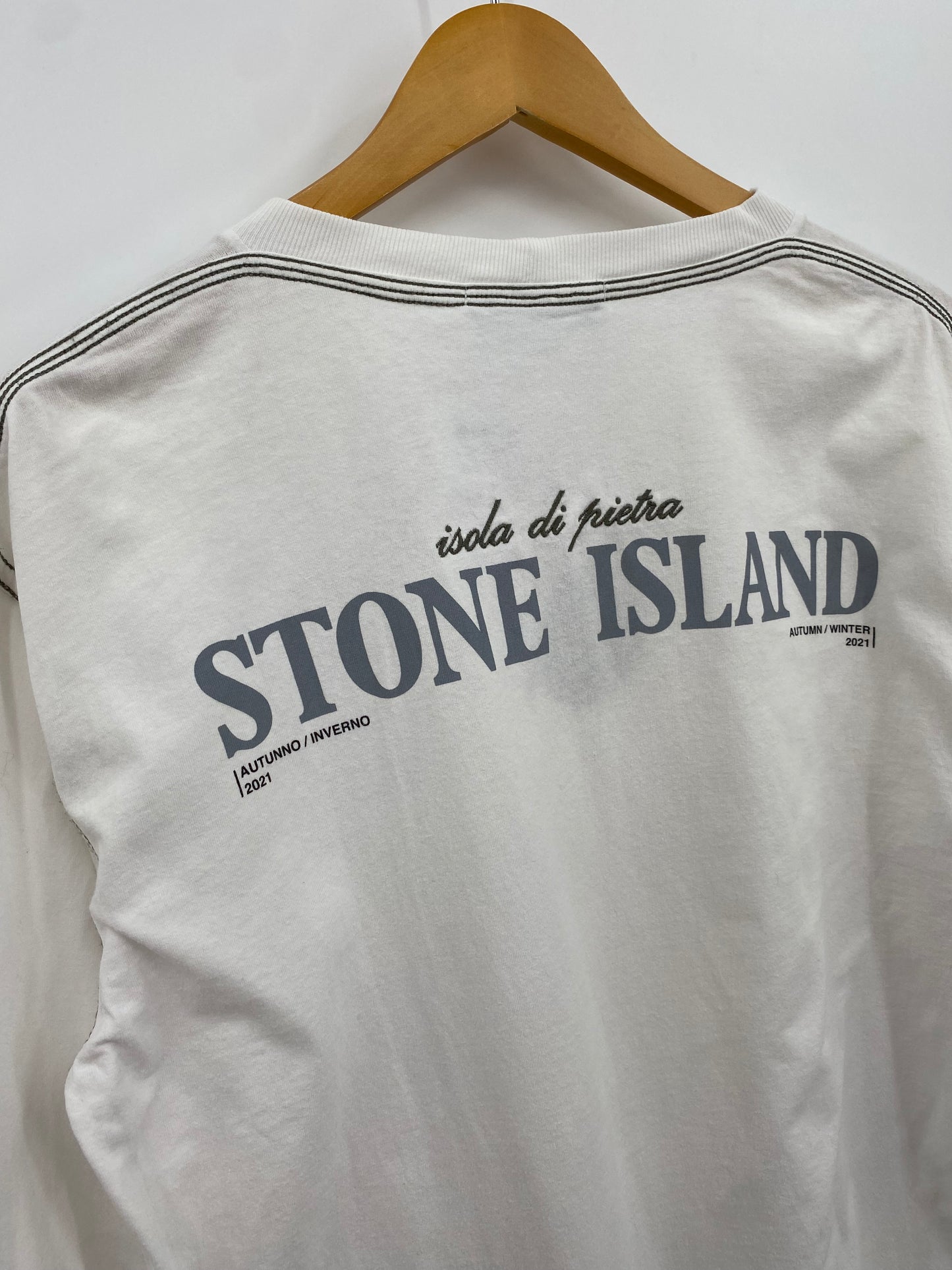 【中古】STONE ISLAND Long sleeve Tee L