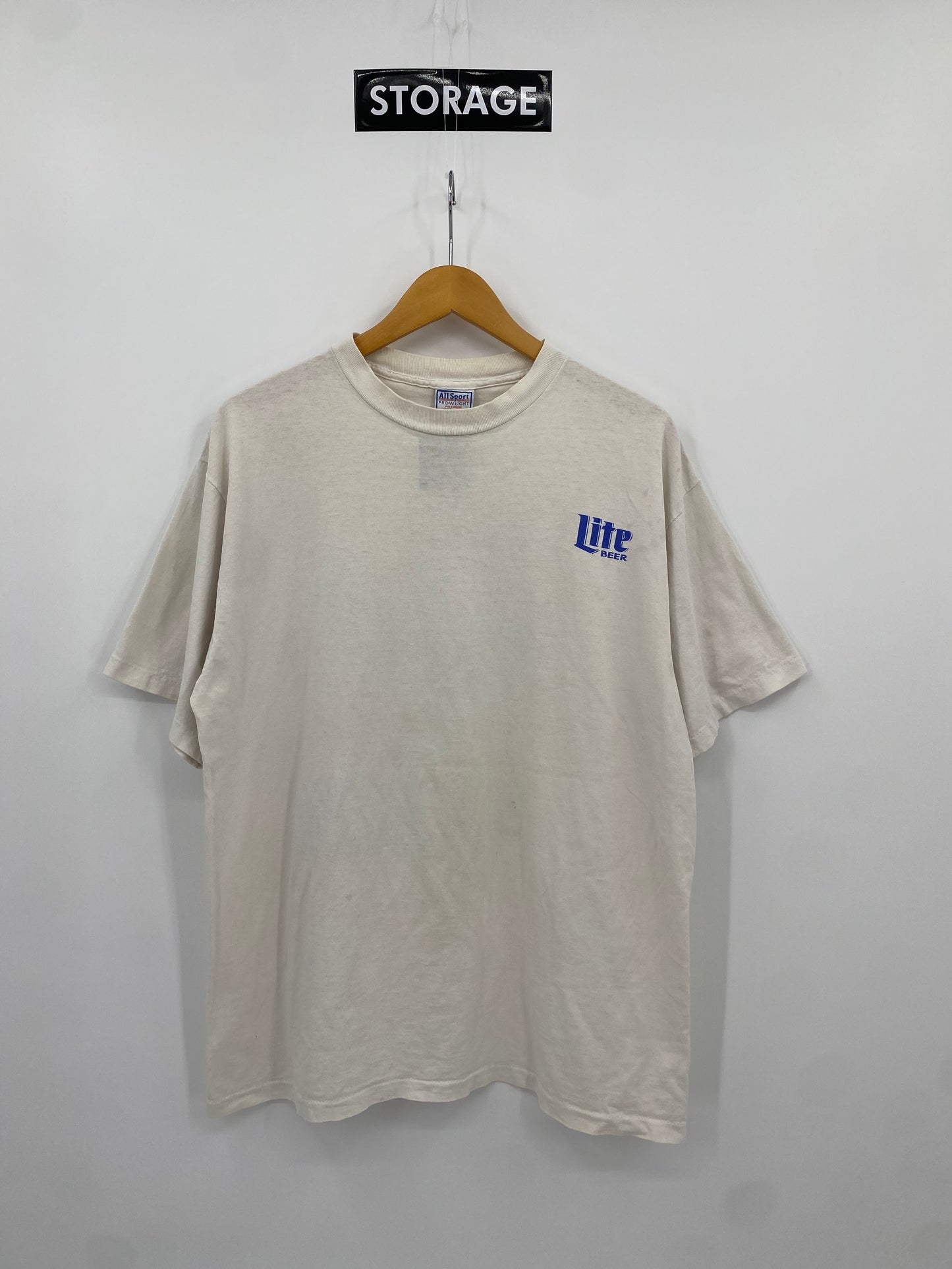 【古着】90s LITE BEER Short Sleeve Tee XL