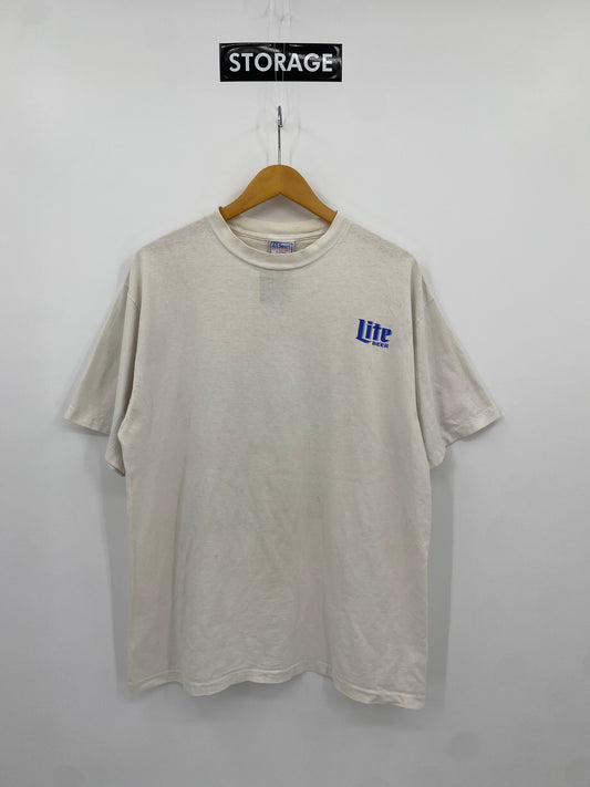 【古着】90s LITE BEER Short Sleeve Tee XL