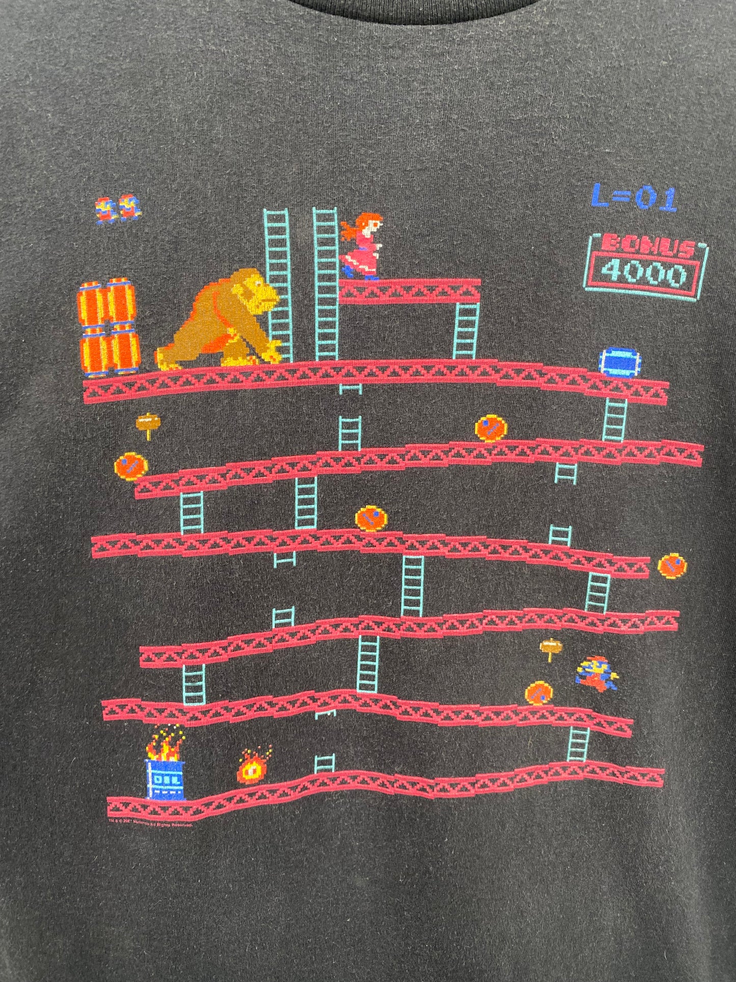 【古着】DONKEY KONG  Nintendo Short Sleeve Tee L