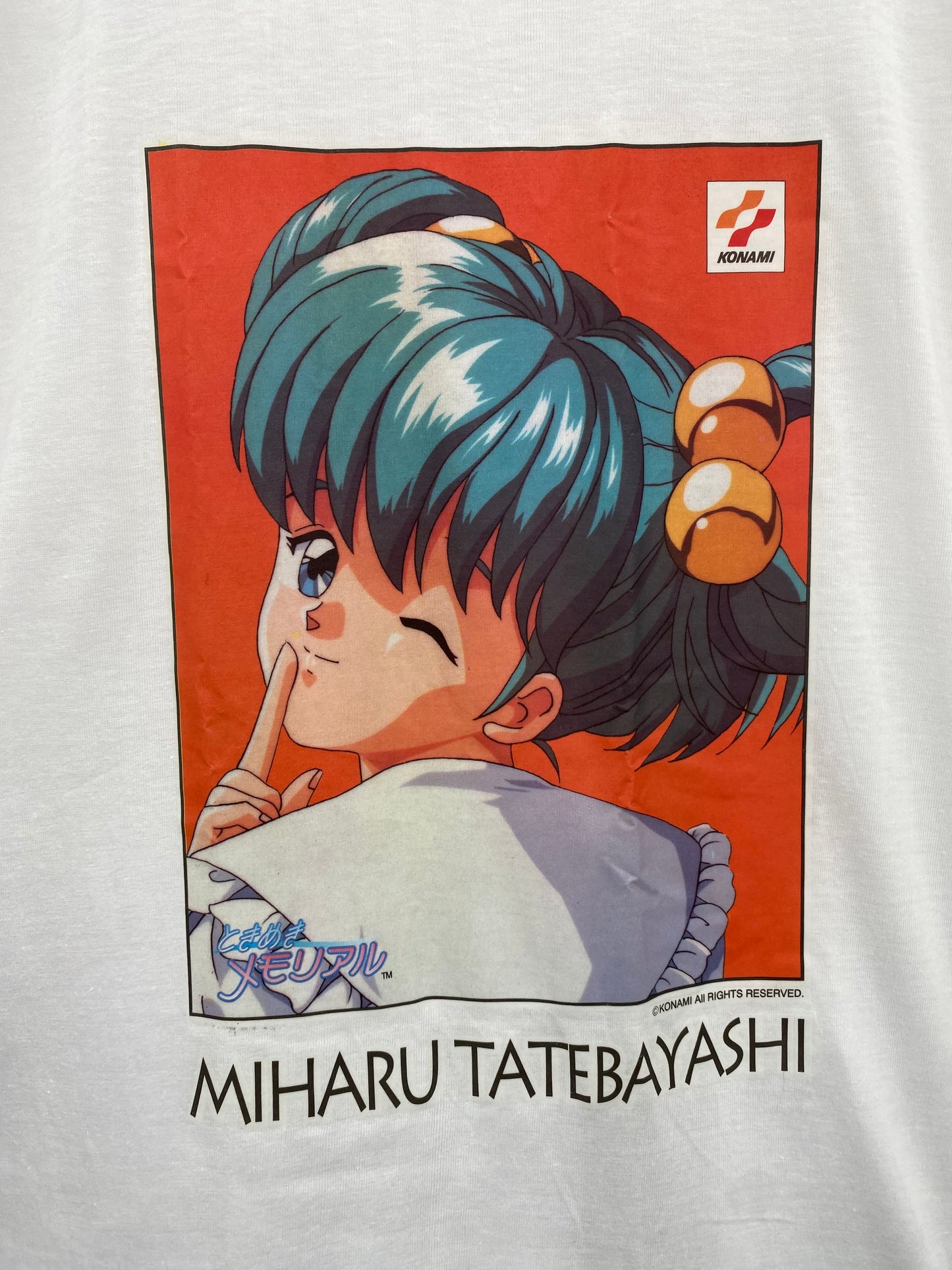 【古着】90s Toki-Memo KONAMI MIHARU TATEBAYASHI Short Sleeve Tee