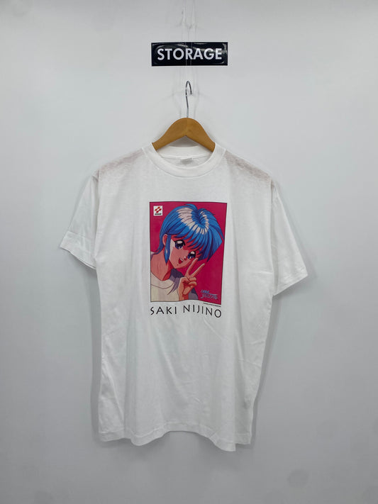 【古着】90s Toki-Memo KONAMI SAKI NIJINO Short Sleeve Tee