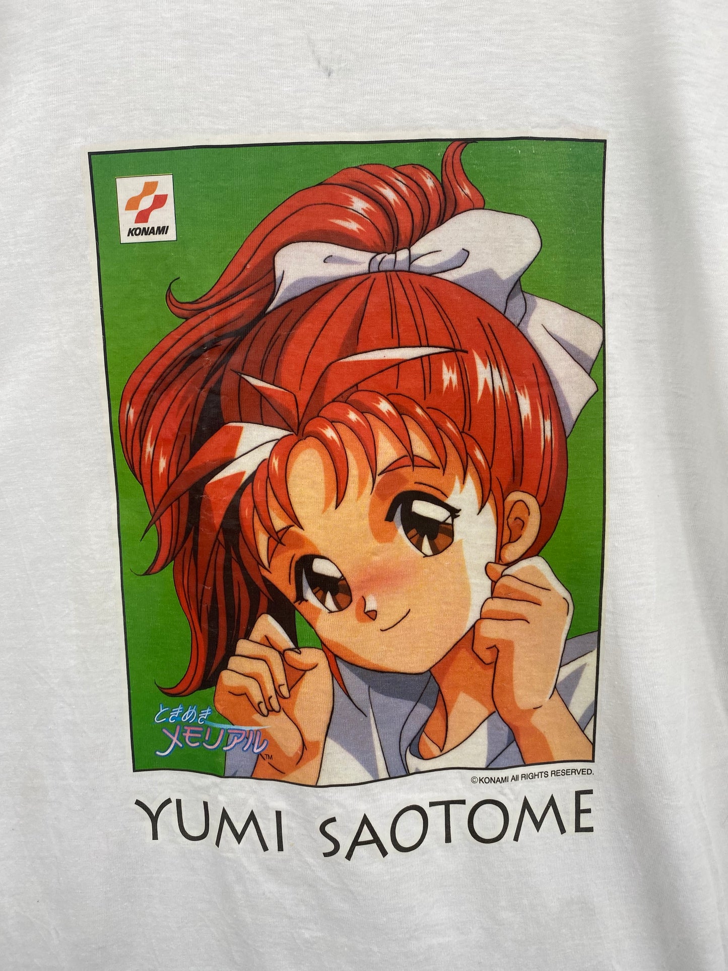【古着】90s Toki-Memo KONAMI YUMI SAOTOME Short Sleeve Tee