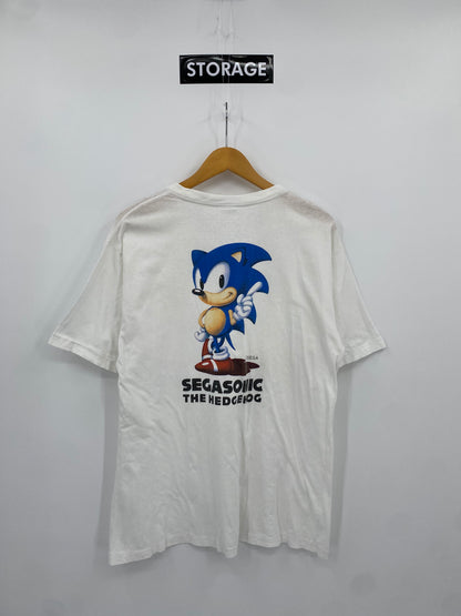 【古着】90s SEGASONIC THE HEDGEHOG Short Sleeve Tee L