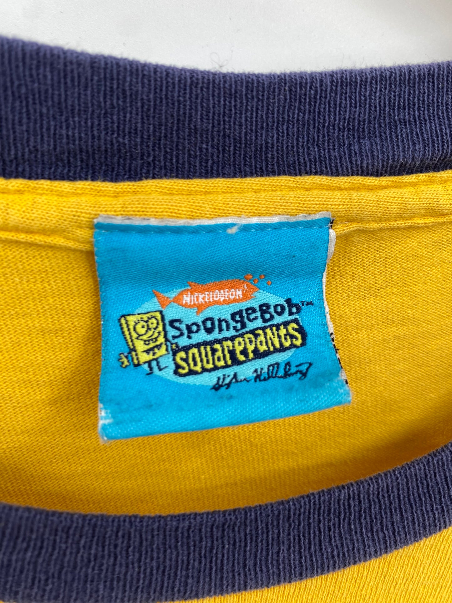 【古着】SpongeBob SquarePants Short Sleeve Ringer Tee L