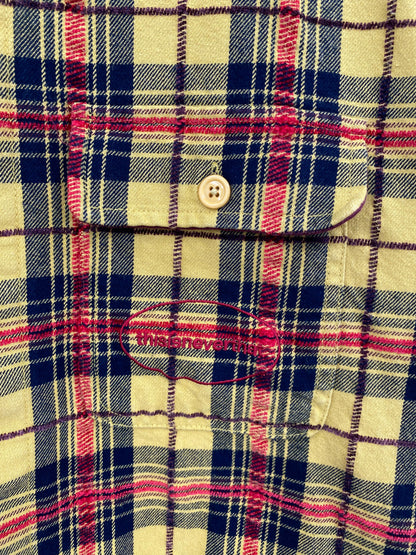 【古着】this is never that check shirt M