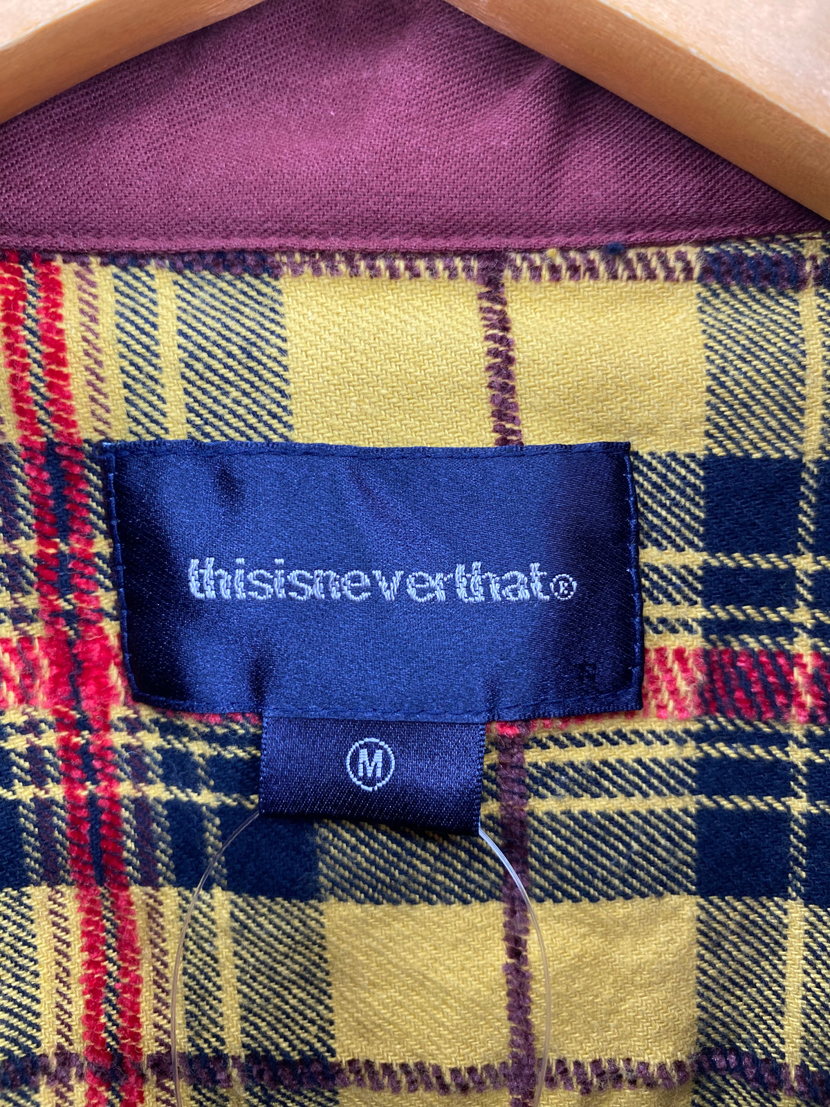 【古着】this is never that check shirt M