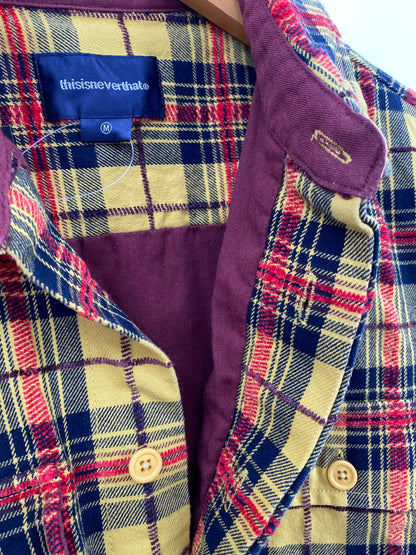 【古着】this is never that check shirt M