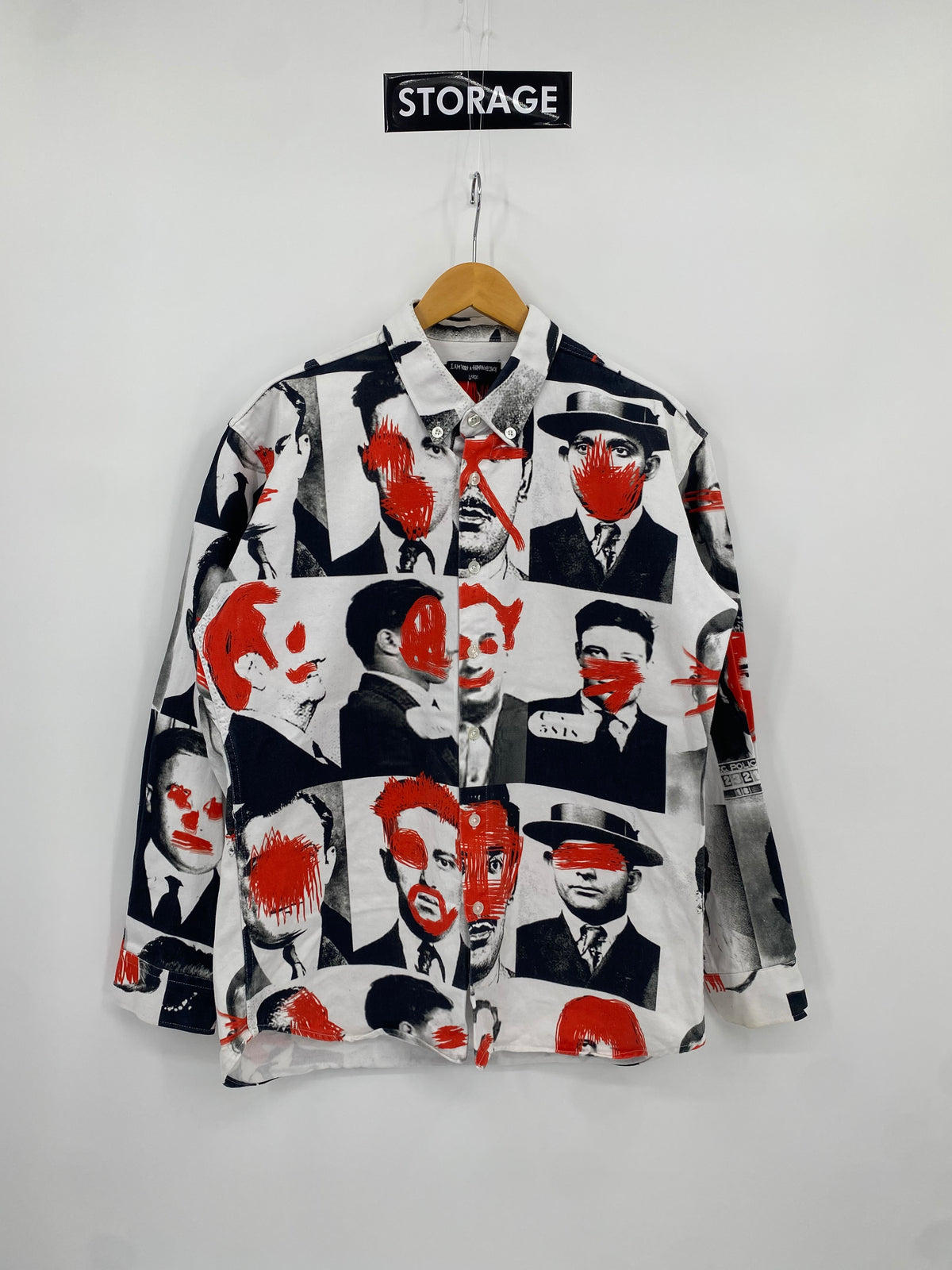 【古着】I AM NOT A HUMAN BEING Design Shirt L