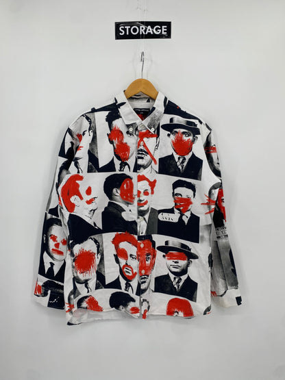 【古着】I AM NOT A HUMAN BEING Design Shirt L