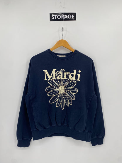 【古着】Mardi Mercredi FROWER MARDI Sweat Shirt