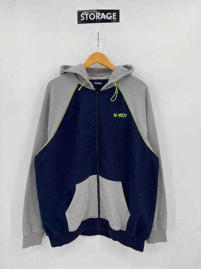 【古着】NERDY Sweat Zip Hoodie L