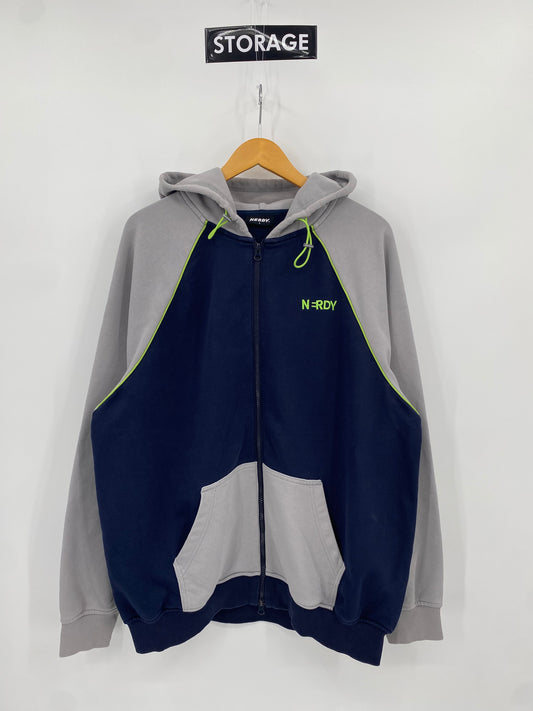 【古着】NERDY Sweat Zip Hoodie L