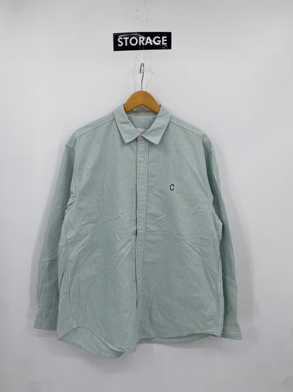 【古着】Covernat stripe shirt M