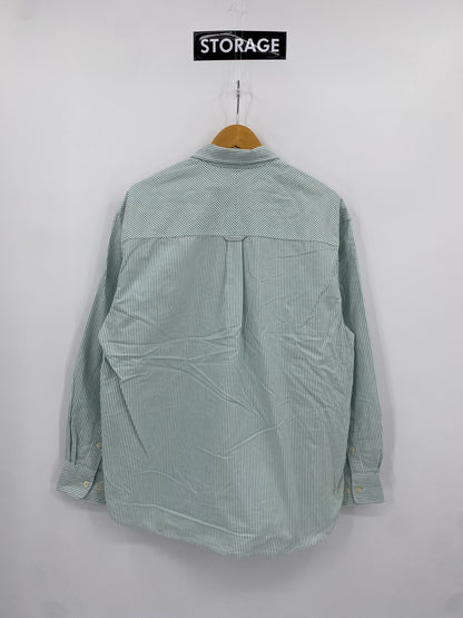 【古着】Covernat stripe shirt M