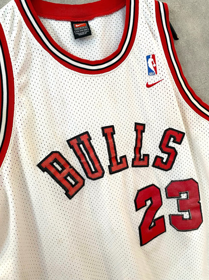 【古着】TEAM NIKE NBA CHICAGO BULLS MICHAEL JORDAN GAME SHIRT Jersey XXL
