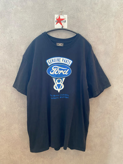 【古着】Ford V8 advertising Tee L
