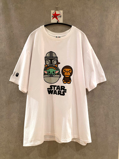 【中古】A BATHING APE STARWARS MANDALORIAN Tee 2XL