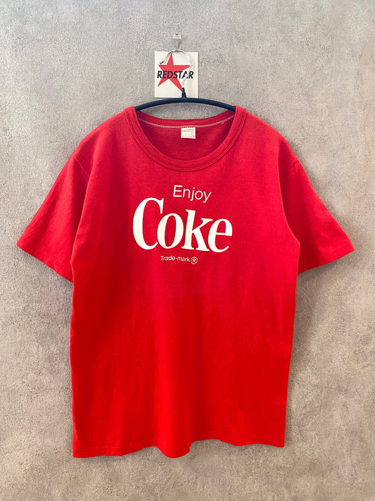 【古着】70s 80s Coke advertising Tee L