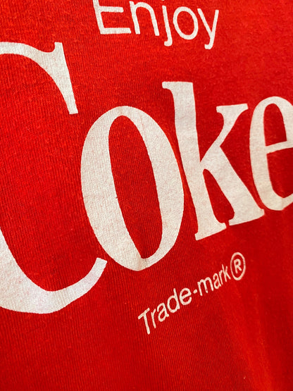 【古着】70s 80s Coke advertising Tee L