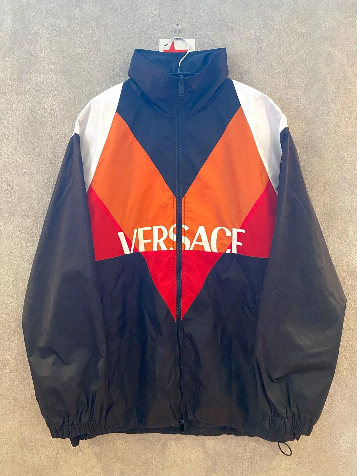 【中古】VERSACE Logo Track Jacket 46