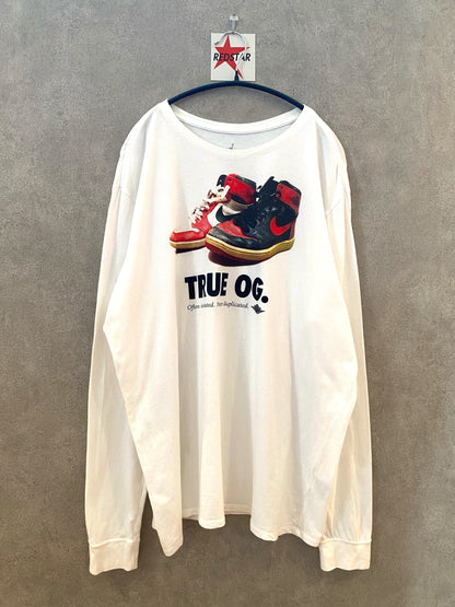 【古着】Air Jordan True OG Long Sleeve Tee L