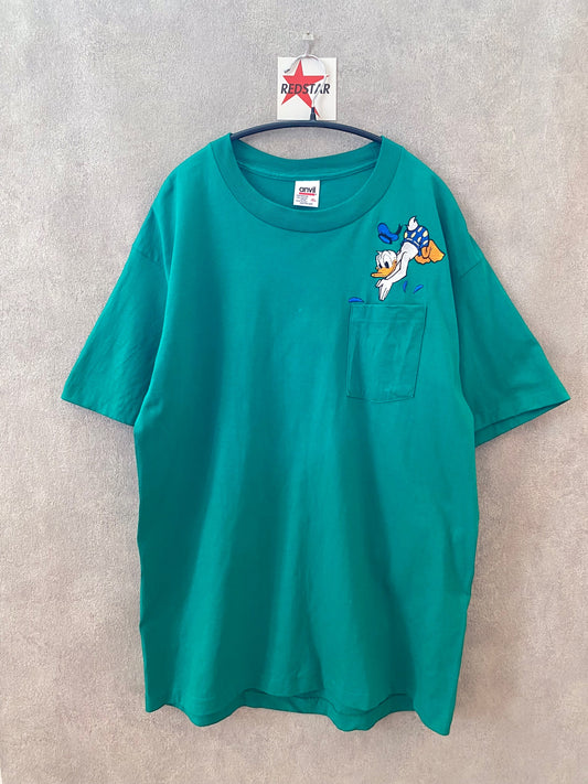 【デッドストック】Disney Donald dead stock boot Tee XL