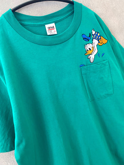 【デッドストック】Disney Donald dead stock boot Tee XL