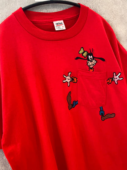 【デッドストック】Disney Goofy dead stock boot Tee XL