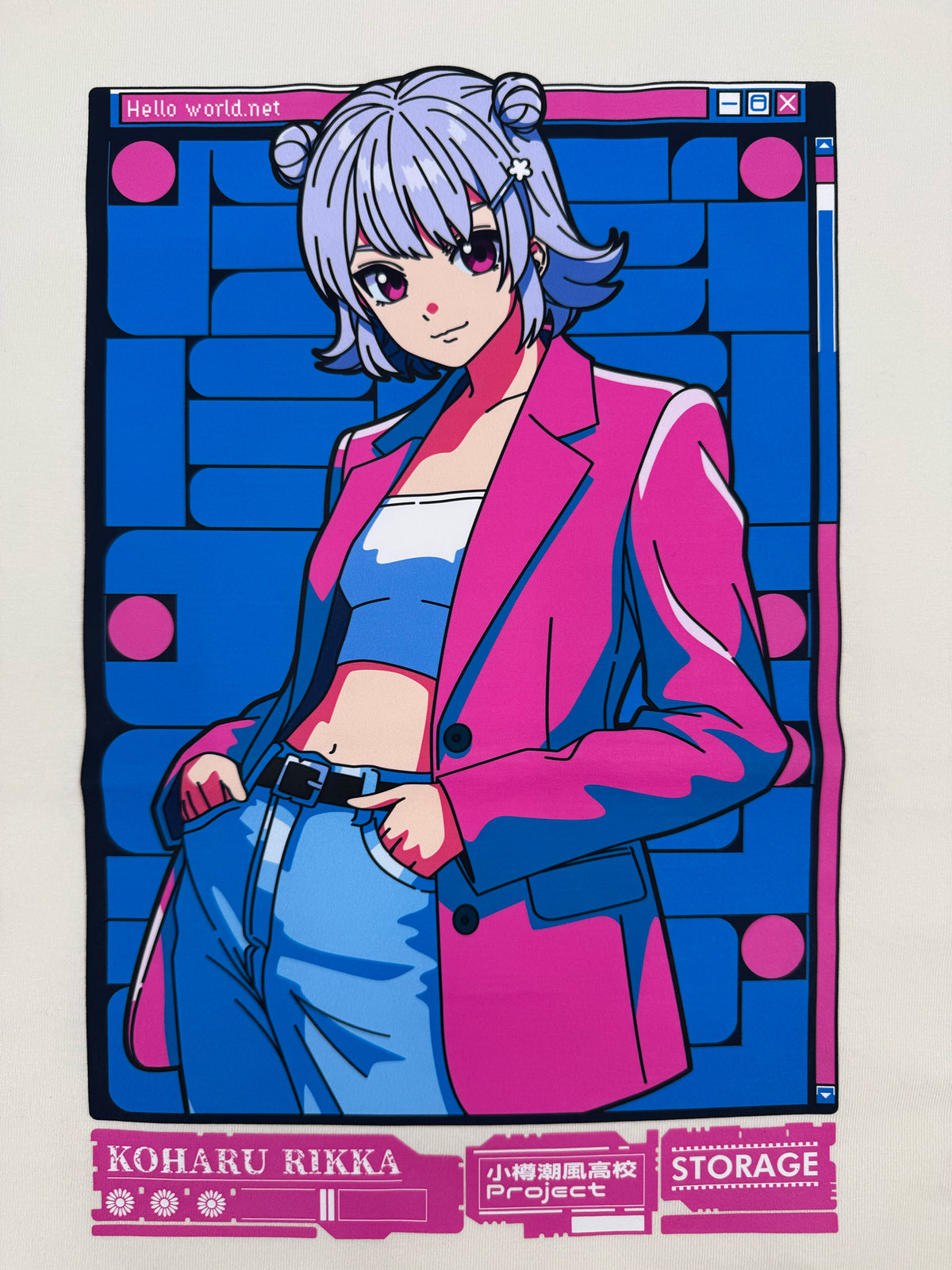 【コラボオリジナル商品】STORAGE × 小樽潮風高校 小春六花 Tシャツ